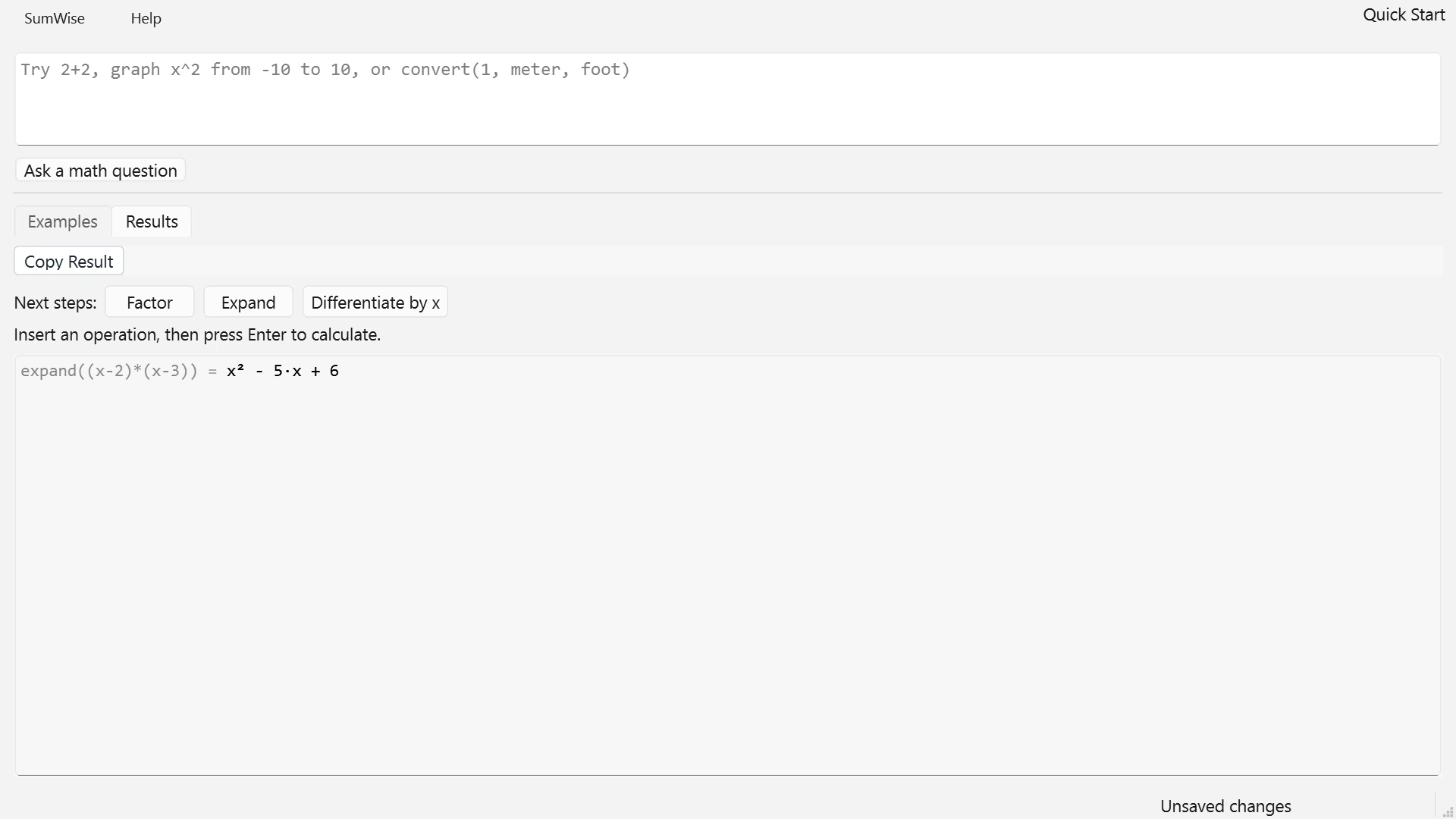 The current typed result offers explicit symbolic next-step commands.